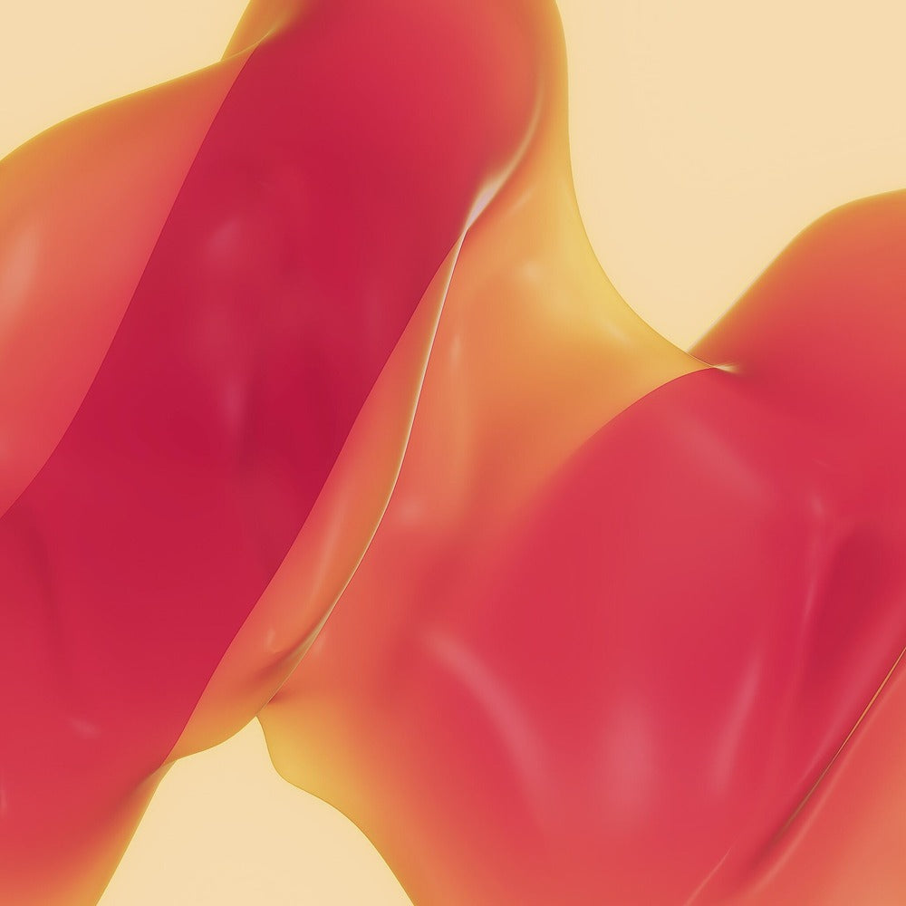 zoomet billede af orange væske