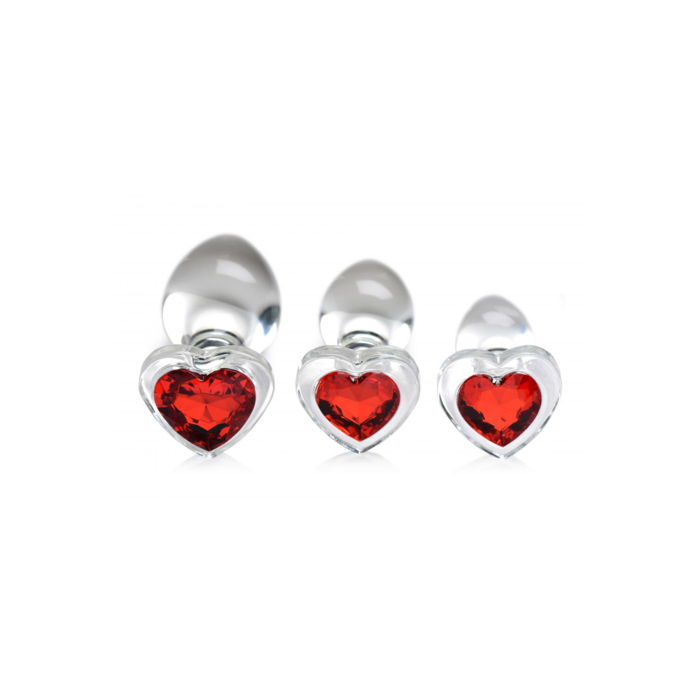 HEARTSHAPED BUTT PLUG SET