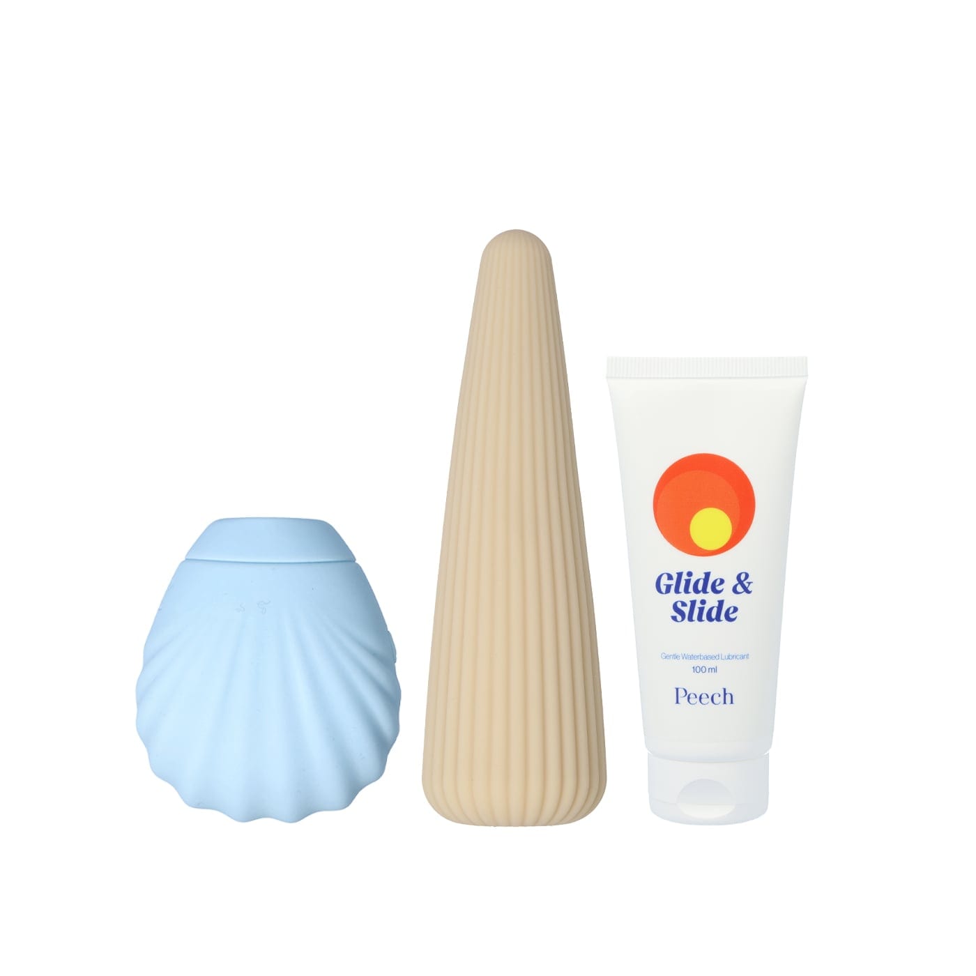 lyseblå klitoris stimulator bøjelig vibrator vandbaseret glidecreme