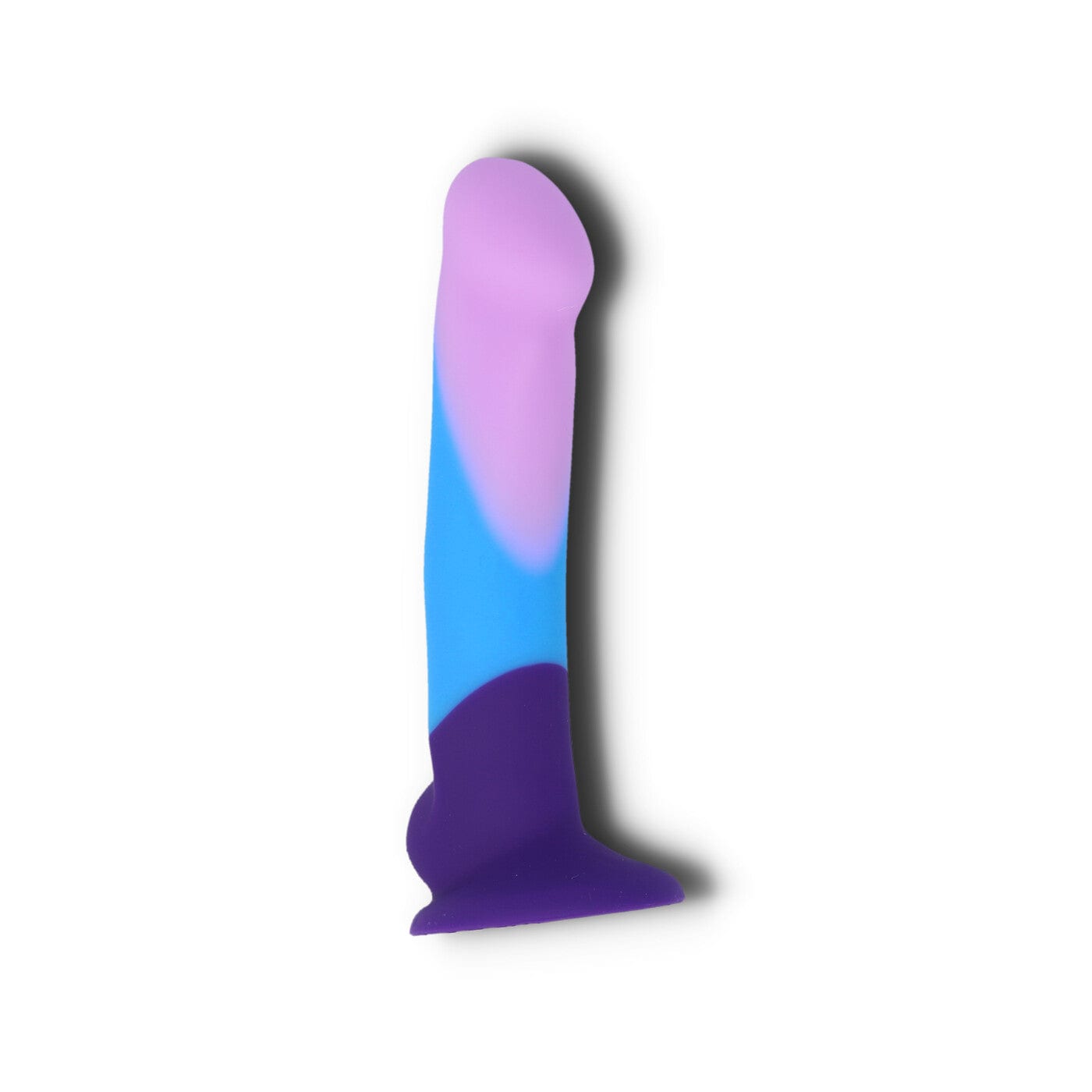 DILDO MED SUGEKOP - PURPLE HAZE