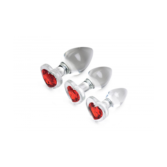 HEARTSHAPED BUTT PLUG SET