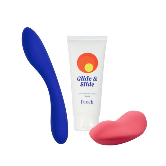 Double trouble vibratorer fra peech med glidecreme