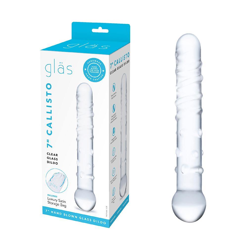 Callisto klar glas dildo fra gläs med pakke