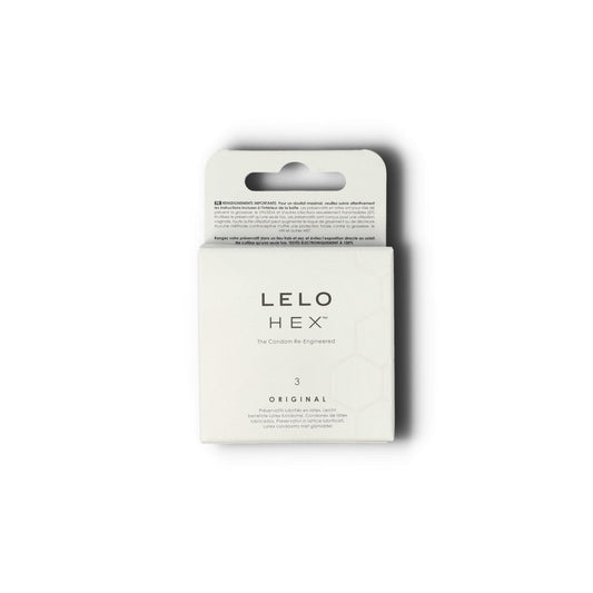 Lelo hex kondom 3 stks hvid pakke