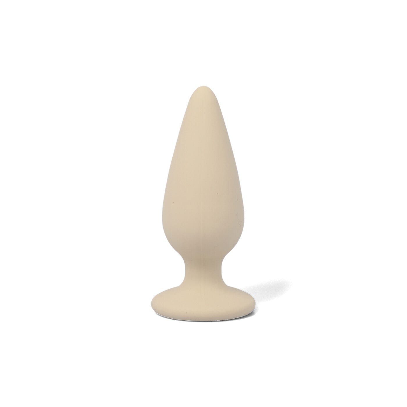 Pine buttplug i beige med stålkugler i