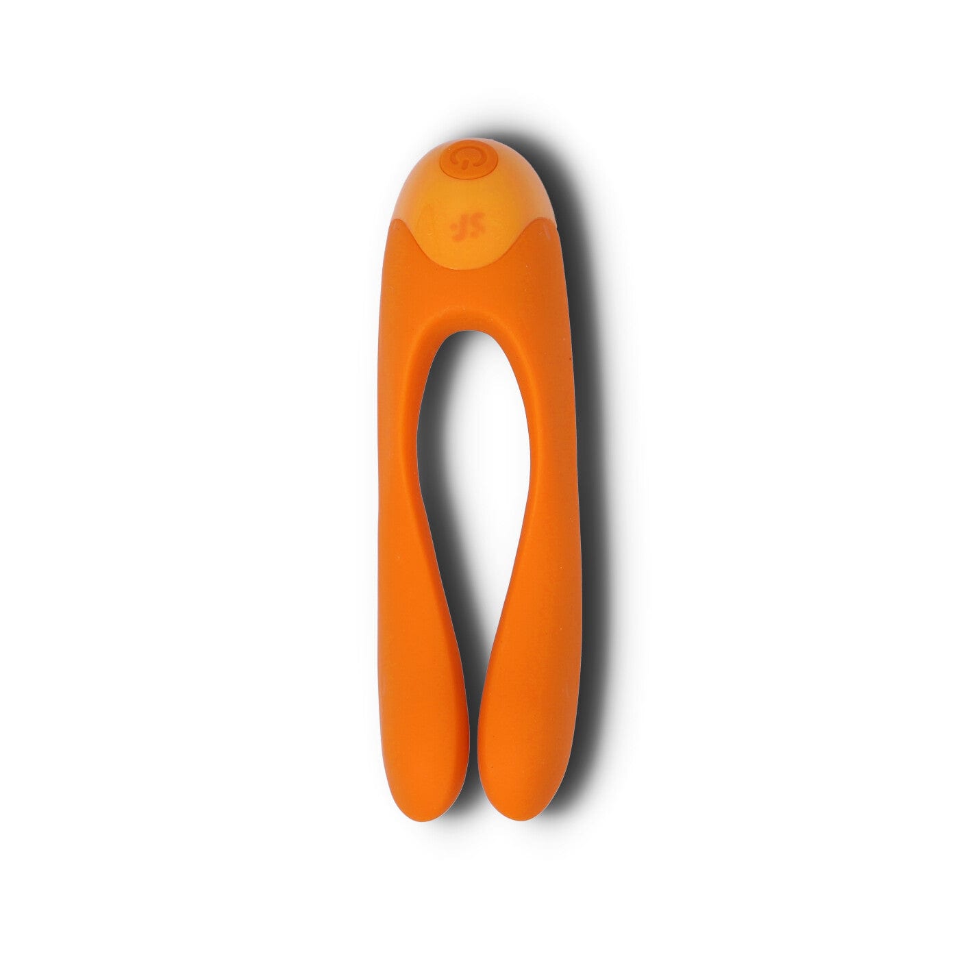 orange candy cane fingervibrator fra satisfyer bagfra