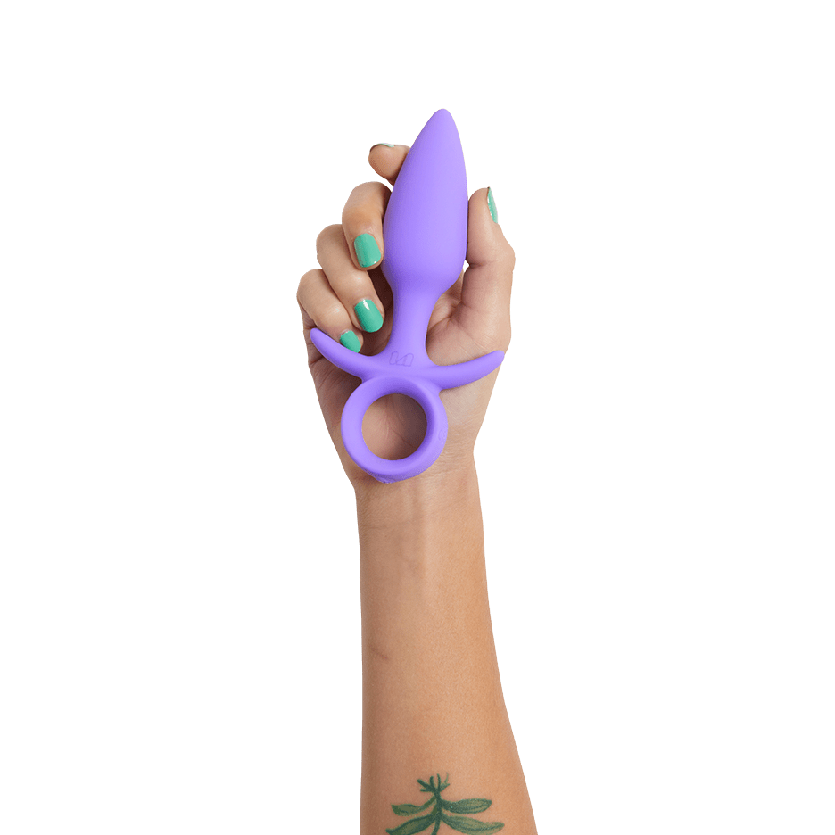 Shimmy vibrerende anal plug fra unbound babes i hånd